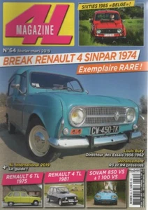 4L MAGAZIN 64 R4 BREAK 4X4 SINPAR 74 RENAULT 4 TL 81 RENAULT 4 GTL SIXTIES 85 - Bild 1 von 2