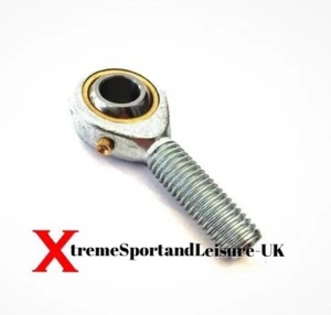 M6 6mm MALE LEFT HAND THREAD ROSE JOINT KART RACE RALLY TRACK ROD END UK SELLER - Afbeelding 1 van 3