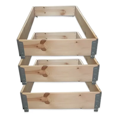 DR. DIETRICH MÜLLER GMBH 3x Palettenrahmen Aufsatzrahmen Hochbeet Gartenbeet Stapelrahmen 120 x80 cm IPPC