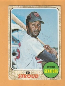 Ed Stroud Washington Senators 1968 Topps #31 Warren Ohio - Imagen 1 de 2