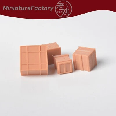 SSMODEL 1:160 N Scale Wood Shipping Crates Boxes Railroads Scenery Miniatures - Image 1 of 4