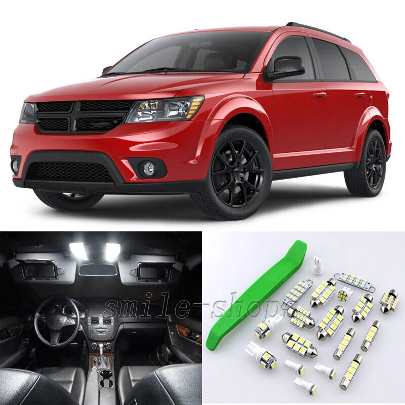 Kit de luz LED interna xenônio branco 14X para 2009-2016 Dodge Journey + ferramenta grátis - Imagem 1 de 4