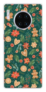 Coque en silicone imprimée compatible Huawei Mate 30 Pro Sapin de Noël - Picture 1 of 3