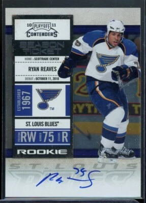 2010-11 Panini Playoff Contenders RC Autographs #160 Ryan Reaves - Image 1 of 2