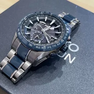 Seiko Astron 7X52-0AF0 Solar GPS Date Men's Watch Used From Japan - Picture 1 of 14