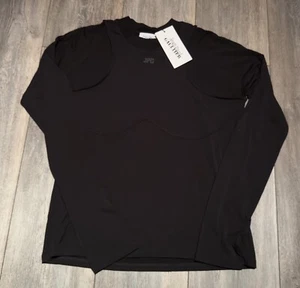 Brand New Jean Paul Gaultier Black Long Sleeve Top Size XXL - Picture 1 of 2
