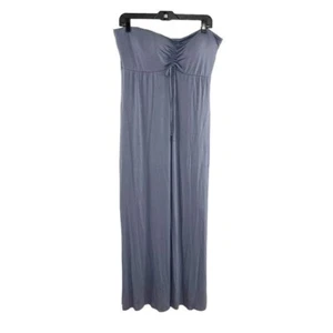 Maxi vestido sujetador Soma Weekend azul piedra sin tirantes para mujer talla grande - Imagen 1 de 8