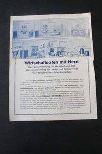Vieux Pression Publicité A4 Gustav Schurig Wirtschaftsofen Avec Fourneau Vintage - Picture 1 of 6
