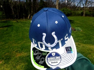 ¡NUEVO CON ETIQUETAS! GORRA BORDADA 2 EN 1 VINTAGE/OOP INDIANAPOLIS COLTS NFL REEBOK LATERAL - Imagen 1 de 12