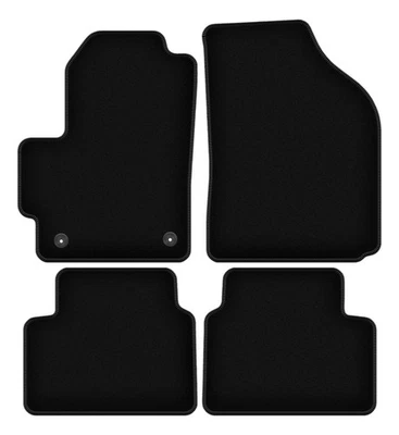 Tapis de sol en velours noir pour Daewoo Matiz année 1997-2007 set 4 pièces - Photo 1/4