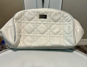 Dior white makeup bag. used with wear. See Pictures. - Picture 1 of 10