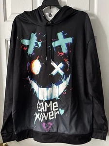 Smiley Face Game Over Pullover Sweatshirt Size Extra Large NWOT Nice! - Picture 1 of 4
