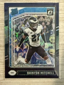 Mira telescópica Donruss Optic Quinyon Mitchell 2024 púrpura Philadelphia Eagles #282 novato - Imagen 1 de 2