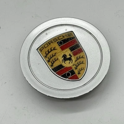 Porsche 993 Wheel Center Cap w/ Colored Crest 993.361.303.10 SILVER COLORED - Image 1 of 3