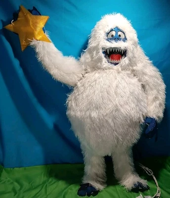 31 in. Pre-Lit Light Up Rudolph BUMBLE  Abominable Snowman animated waving arm  - Image 1 of 4