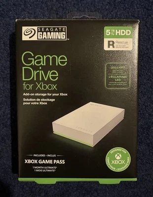 Seagate Gaming 5TB Game Drive XBOX SRDOLF0 With free unused 1 month game pass - Image 1 of 4