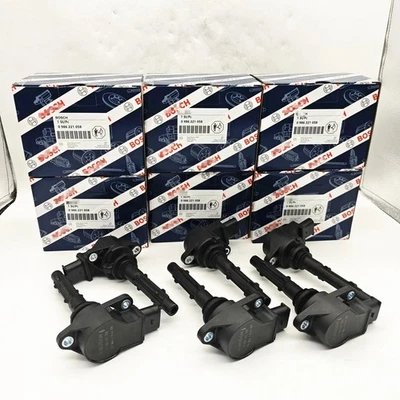 6PCS Bosch Ignition Coil 0986221058 For MERCEDES C CL CLK E G S SLK ML-CLASS - Image 1 of 4