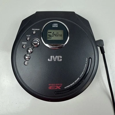 JVC XL-PG37BK Portable CD Player w/ Anti-Shock TESTED WORKS With Headphones. - Image 1 of 4