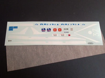 Decals Alfa Romeo 75 Polizia Stradale - Burago 1/24 - Immagine 1 di 2