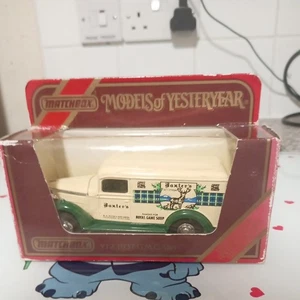 Matchbox Models Of Yesteryear Y-12 1937 G.M.C Van Vintage Baxtev's Soup 1987 Box - Picture 1 of 24