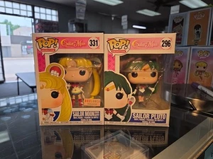 Funko Pop! Vinilo: Exclusivo de Super Sailor Moon #331 Sailor Jupiter #296 no como nuevo - Imagen 1 de 8