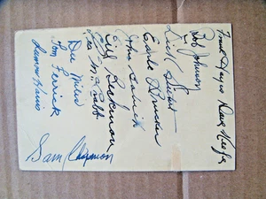 1941 Philadelphia Athletics team signed Governemnt Postcard autograph Hayes Sieb - Picture 1 of 2