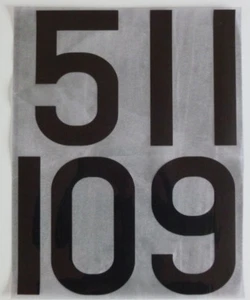 Flock Nummer number número home Trikot jersey shirt Deutschland Germany 1976 - Bild 1 von 1