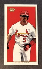 2002 Topps 206 Albert Pujols Polar Bear Running Mini #200 - St Louis Cardinals
