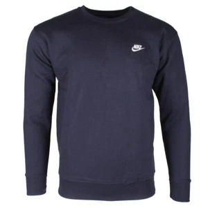 Nike Men's Sweatshirt Athletic Wear Embroidered Logo Club Crewneck Pullover - Picture 1 of 53