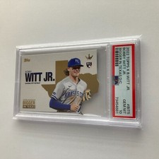 Bobby Witt Jr. 2022 Topps X Crown Collection Bigger in Texas Rookie #BIT5 PSA 10