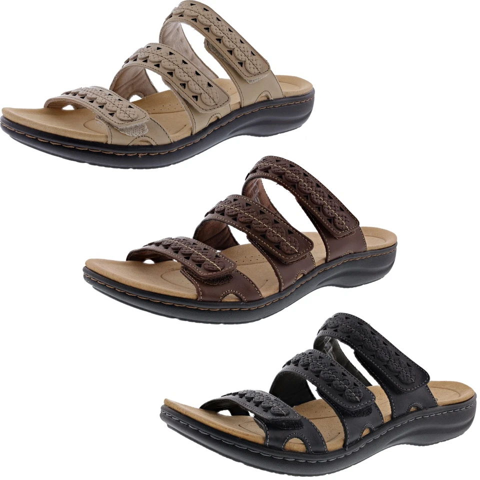 CLARKS WOMEN'S LAURIEANN COVE MEDIUM WIDTH SLIP ON SANDALS - Image 1 of 1