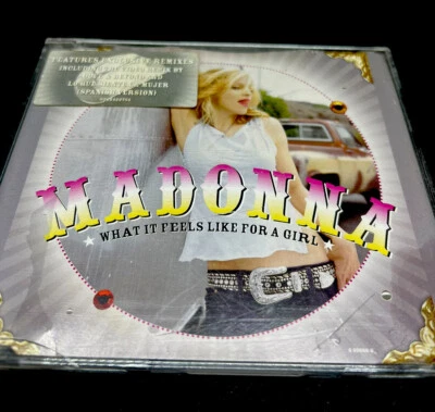 Madonna "What It Feels Like For A Girl" RARE CD Single '01 Warner Aus Promo Y2K - Image 1 of 3