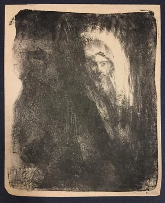 ART NOUVEAU Lithograph ~ RARE FRENCH SYMBOLIST ~ dated 1894 BELLE EPOQUE - Image 1 of 4