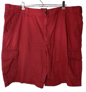 Merona Shorts Men's 6-Pocket Cargo Shorts Red Size 44 New - Picture 1 of 10