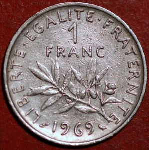 France 1 Franc 1969 KM# 925.1 - Picture 1 of 2