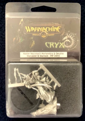 Warmachine CRUX Master Mecroytech Mortenebra Et Deryliss Warcaster Skarloch - Image 1 of 2