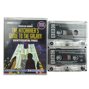 Audiobook Tape Cassette Double Tape Hitchhikers Guide To The Galaxy BBC 2005 - Picture 1 of 12