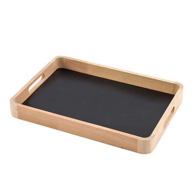 Magnet Tablett schwarz natur - 34 x 23 cm - Deko Servier Tafel Platte magnetisch - Bild 1 von 3