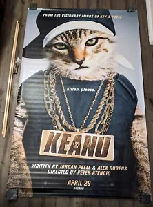 Keanu (2016) Banner originale in vinile 5ftx8ft con hardware di montaggio RARO - Foto 1 di 12