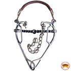 77CN Hilason Western Horse 5" Twisted Wire Mouth Stainless Steel Hackamore Gag