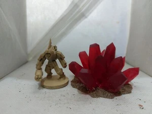 Set 1 Cristalli Rossi 28mm *FIGURA NON INCLUSA* - Foto 1 di 3