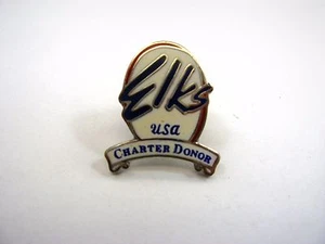 Vintage Collectible Pin: Elks USA Charter Donor - Picture 1 of 1