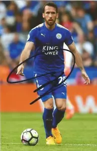 LEICESTER: CHRISTIAN FUCHS SIGNED 6x4 ACTION PHOTO + COA - Bild 1 von 1