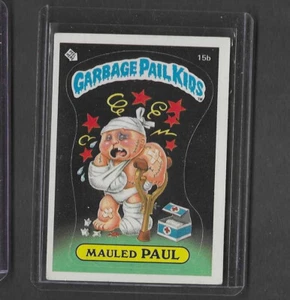 1985 Topps Garbage Pail Kids #15b Mauled Paul OS1 (Matte) - Picture 1 of 2