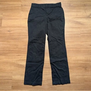 Gloria Vanderbilt Missy Pants Women Size 12 Black Stretch Suede Felt - Picture 1 of 11