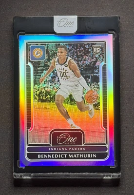 Bennedict Mathurin 💥🏀 ROOKIE BASE /99! 2022-23 Panini One and One Basketball - Image 1 of 4