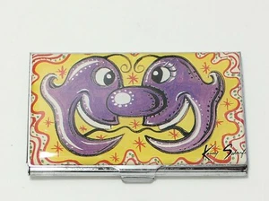 Estuche de tarjeta de visita vintage ACME Studio Artist KENNY SCHARF ""Nose Love"" NUEVO - Imagen 1 de 2