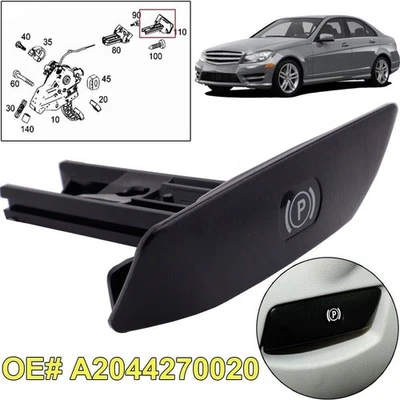 Car Handbrake Parking Brake Release Handle for Benz C Class W2036079 A2044270020 — 第 1/4 张图片