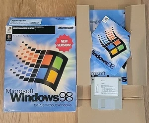 Windows 98 For PCs Without Windows BOXED CD-ROM - Afbeelding 1 van 3