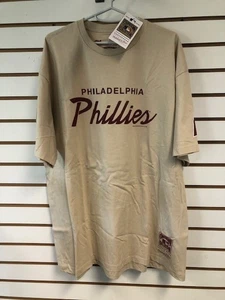 Philadelphia Phillies T Mitchell & Ness Tan XXL Neu mit Etikett Cooperstown Collection - Bild 1 von 6